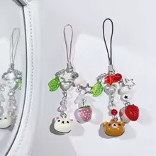 Rilakkuma Strawberry Beaded Charm