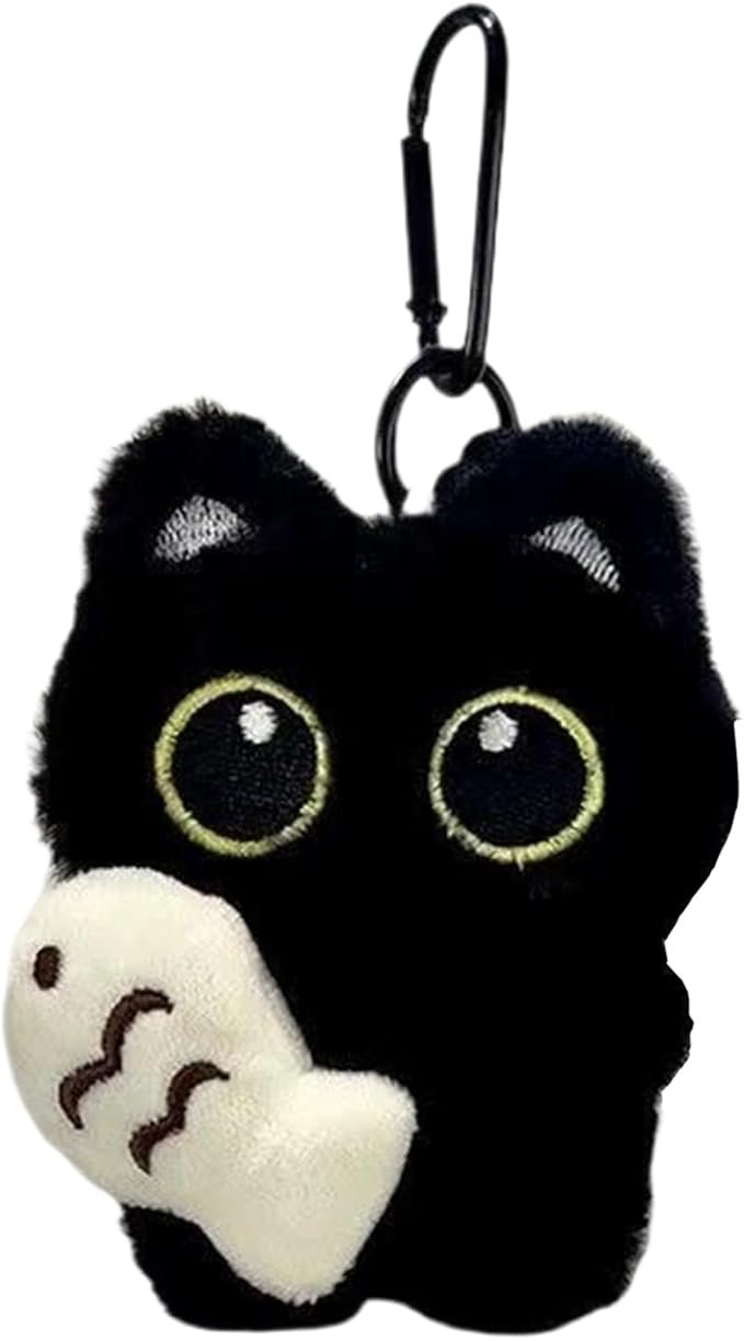Black Cat Plush Charm